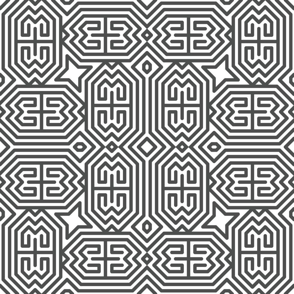 Abstract seamless geometric shape lines pattern vector