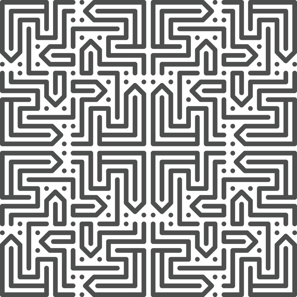 Abstract seamless geometric shape lines pattern vector