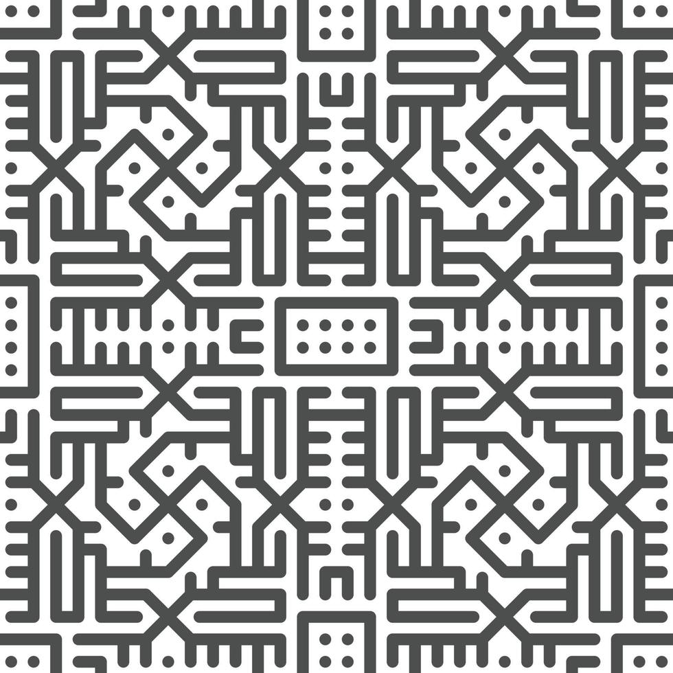 Abstract seamless geometric shape lines pattern vector