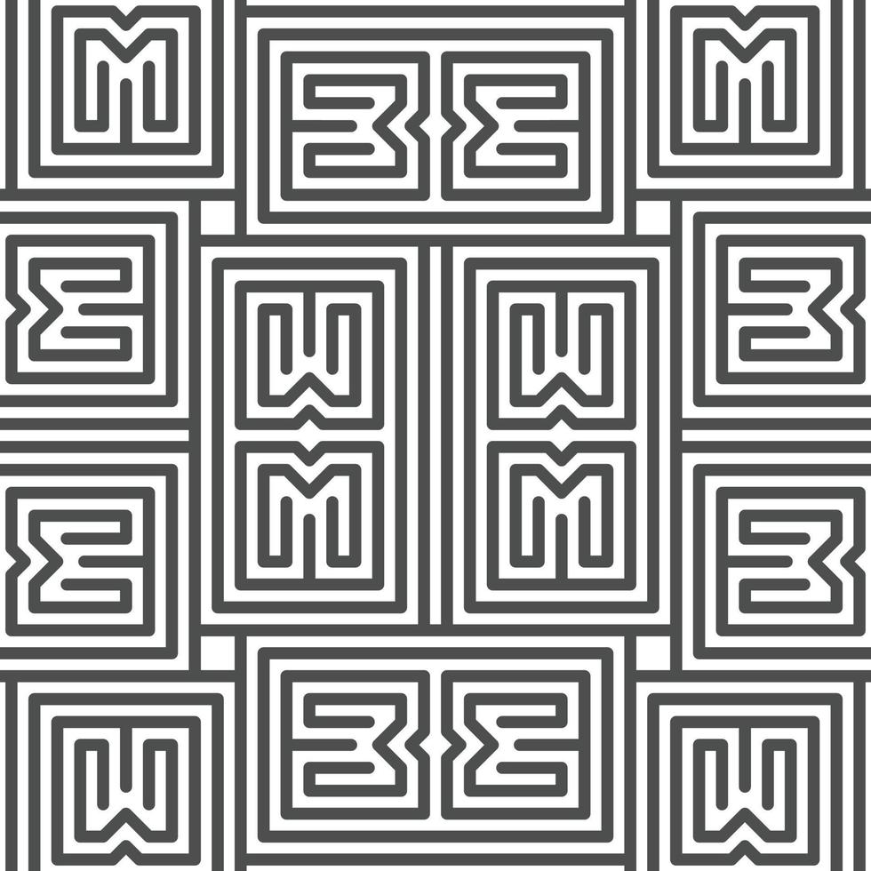 Abstract seamless geometric shape lines pattern vector
