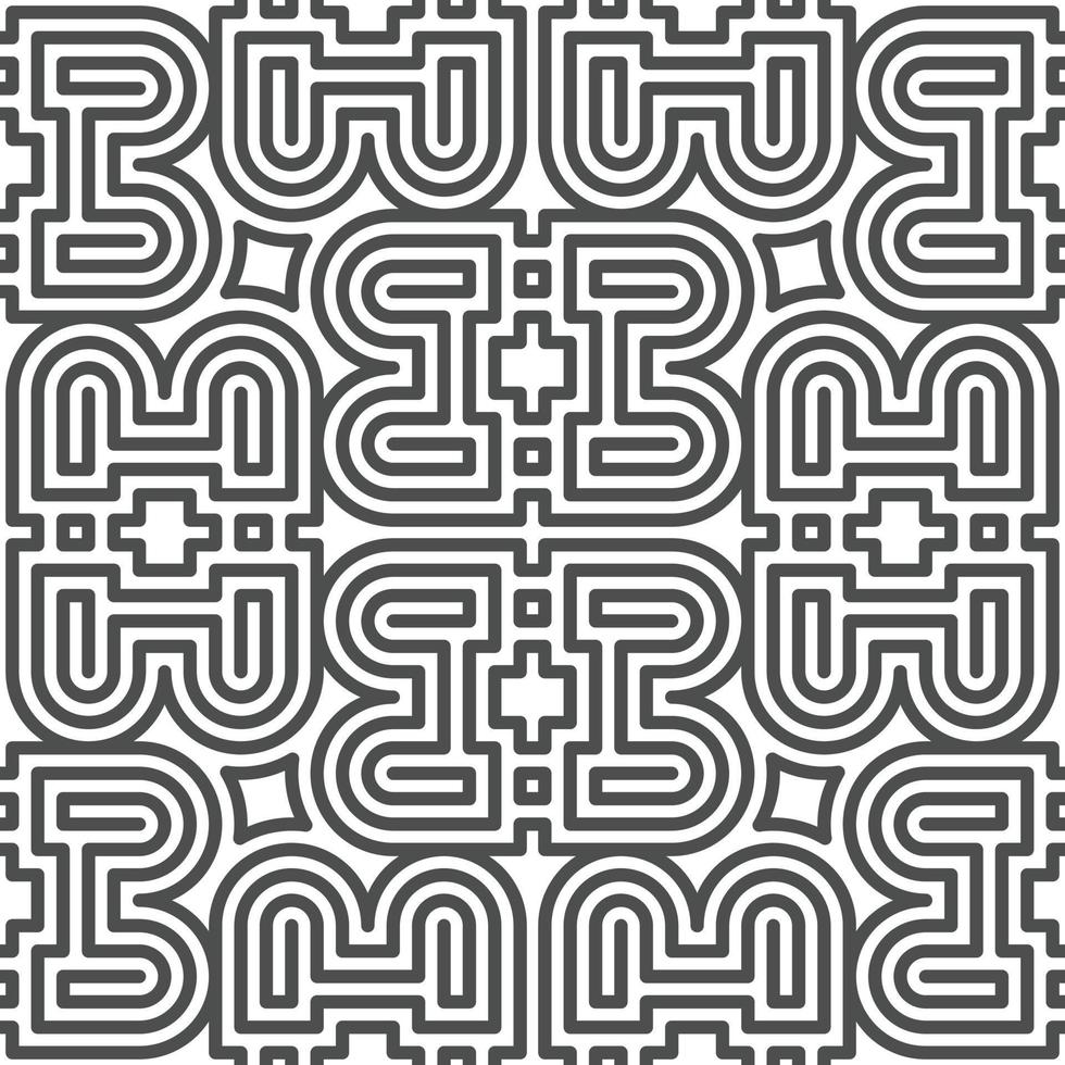 Abstract seamless geometric shape lines pattern vector