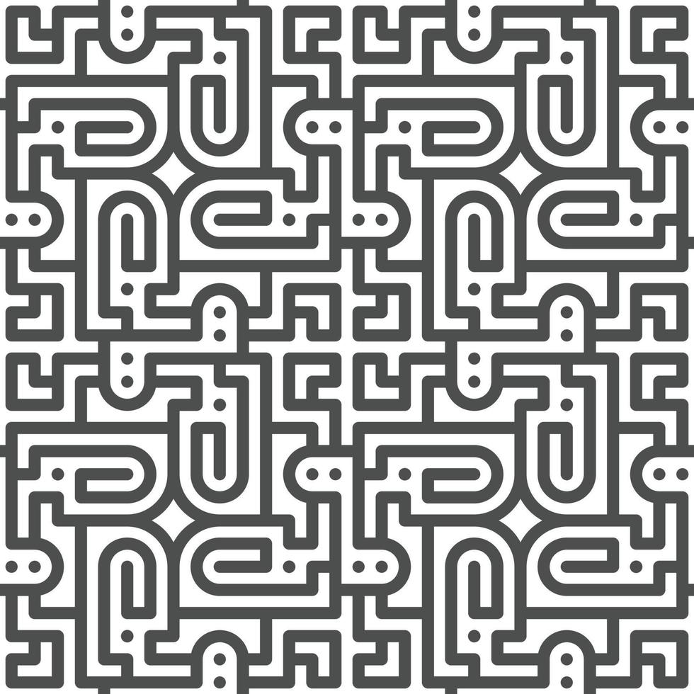 Abstract seamless geometric shape lines pattern vector