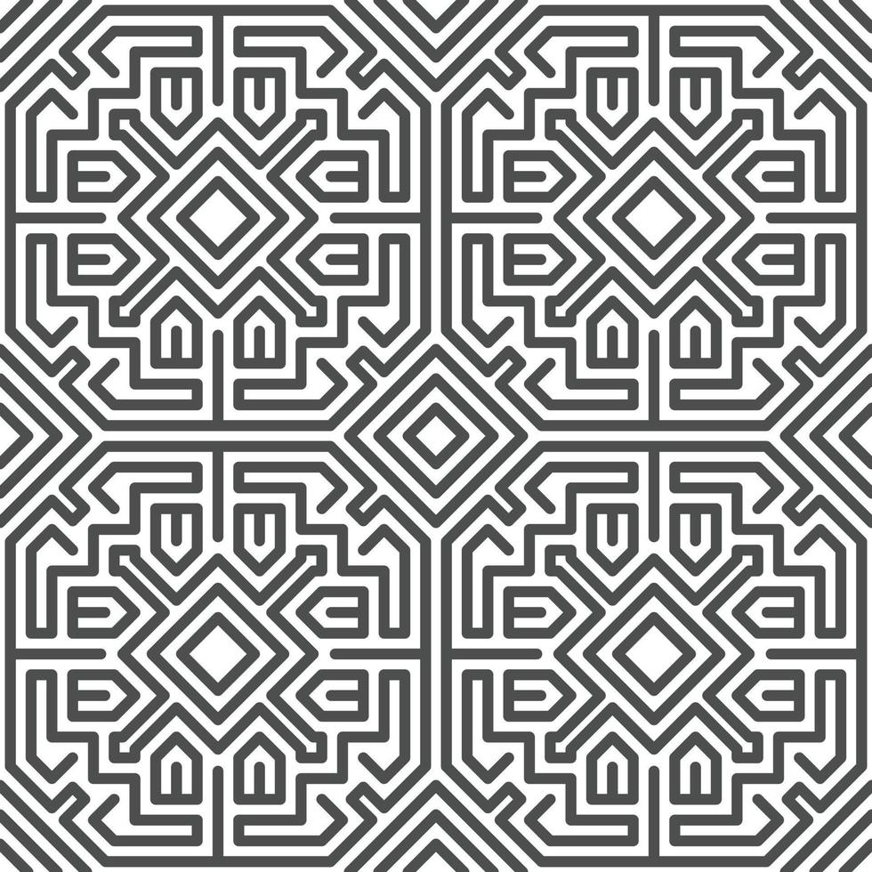 Abstract seamless geometric shape lines pattern vector