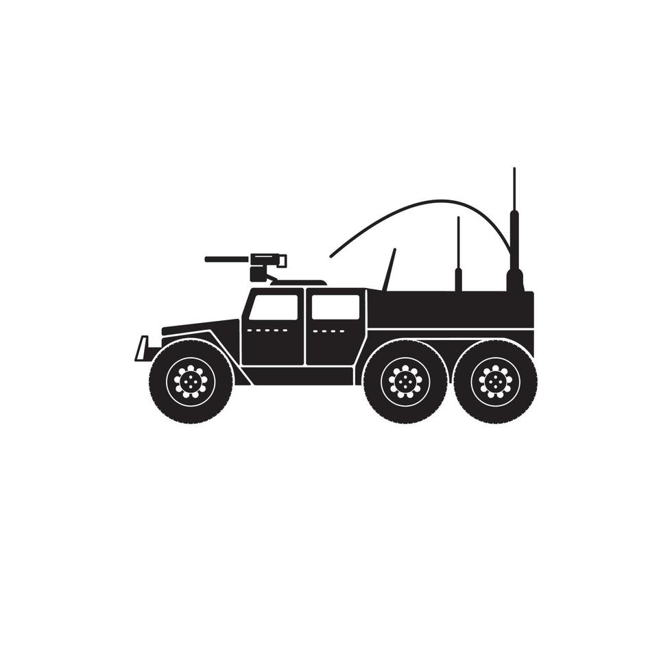 Illustration Vector graphic of war truck
