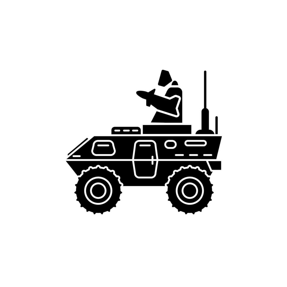 Armored vehicle icon vector template