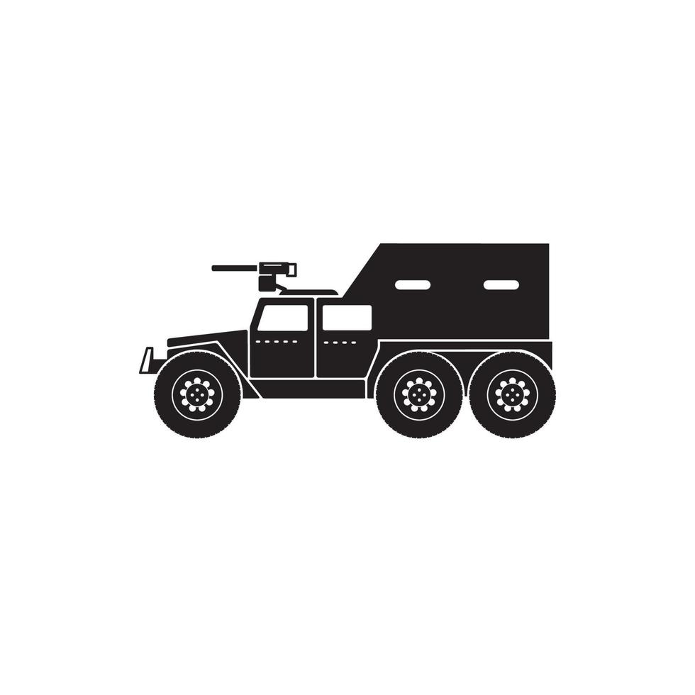 Illustration Vector graphic of war truck