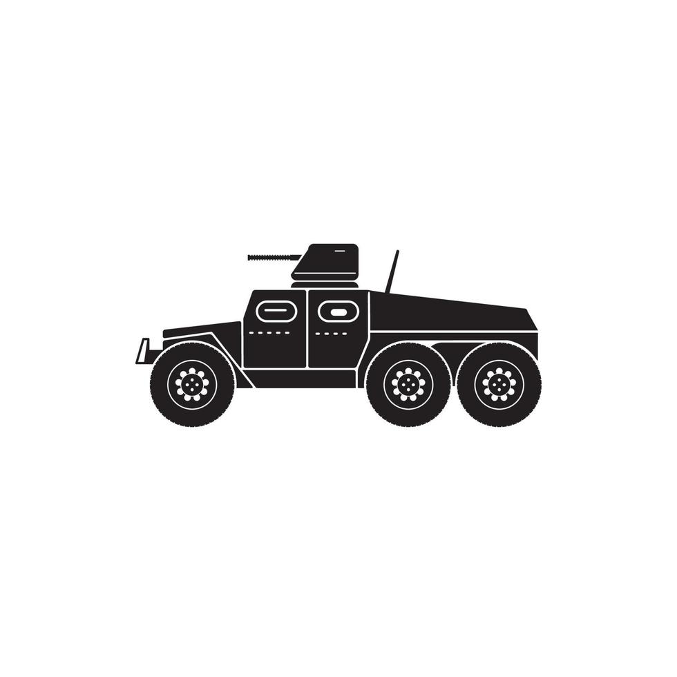 Illustration Vector graphic of war truck