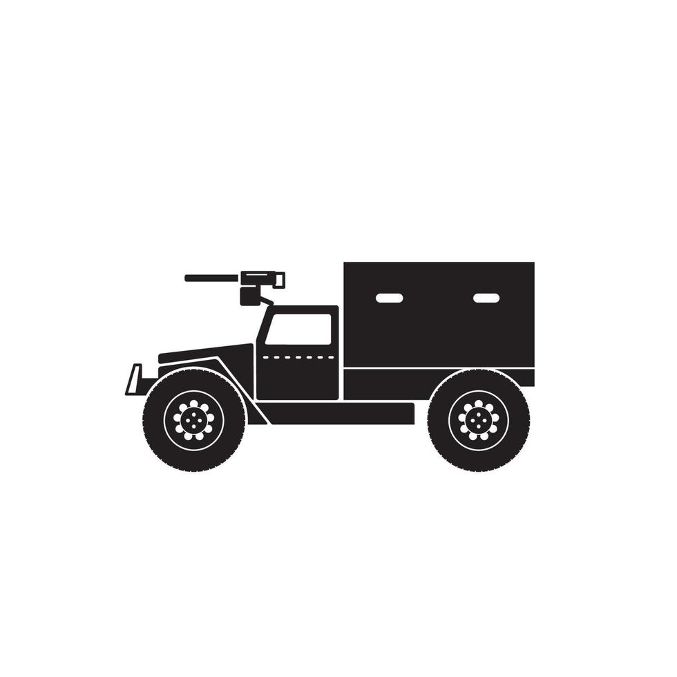 Illustration Vector graphic of war truck