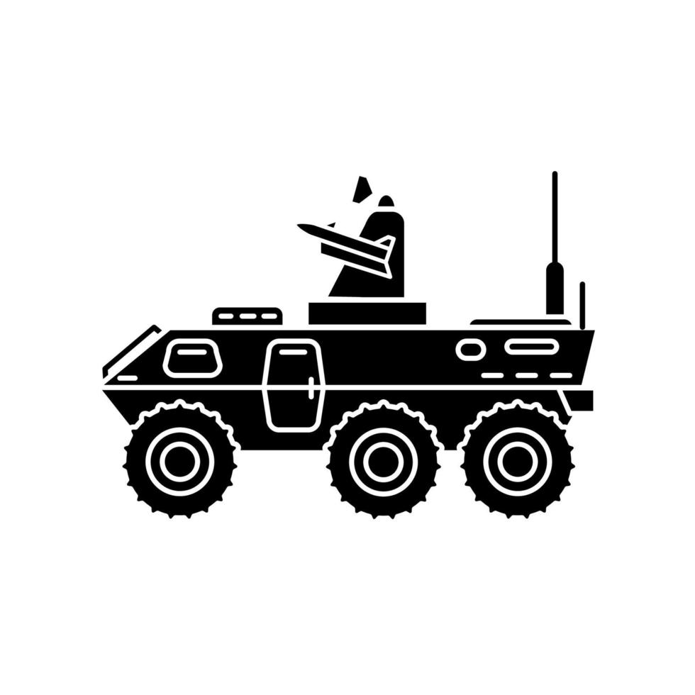 Armored vehicle icon vector template