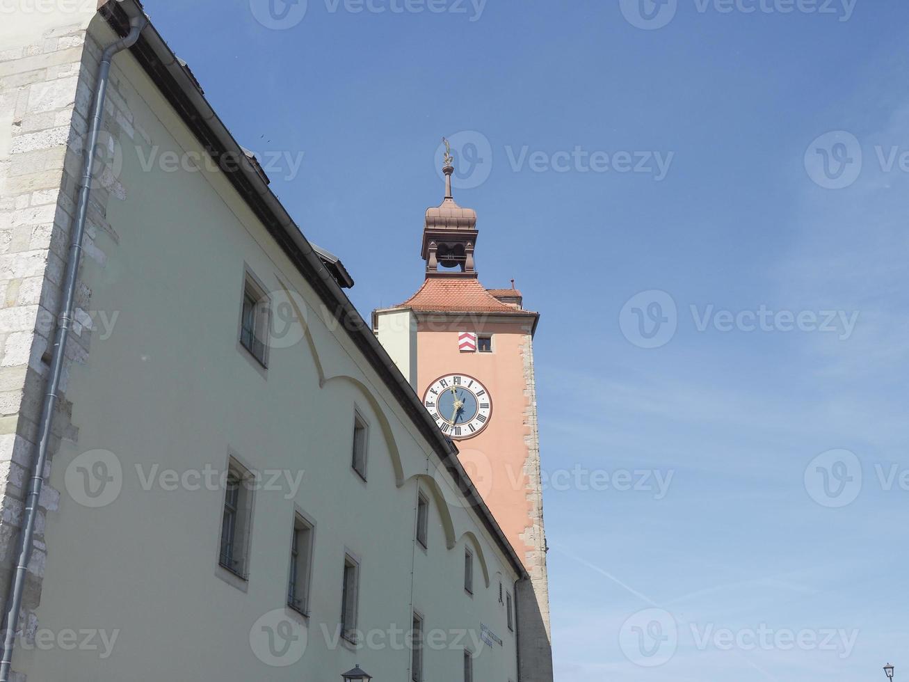 View of the city of Regensburg photo