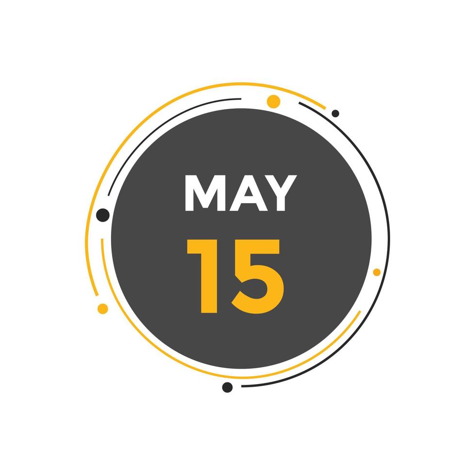 may 15 calendar reminder. 15th may daily calendar icon template. Calendar  15th may icon Design template. Vector illustration 11051983 Vector Art at  Vecteezy