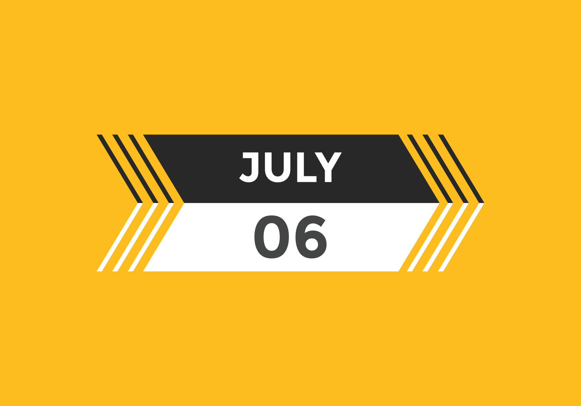 July 6 Calendar Reminder 6th July Daily Calendar Icon Template july-6-calendar-reminder-6th-july-daily-calendar-icon-template