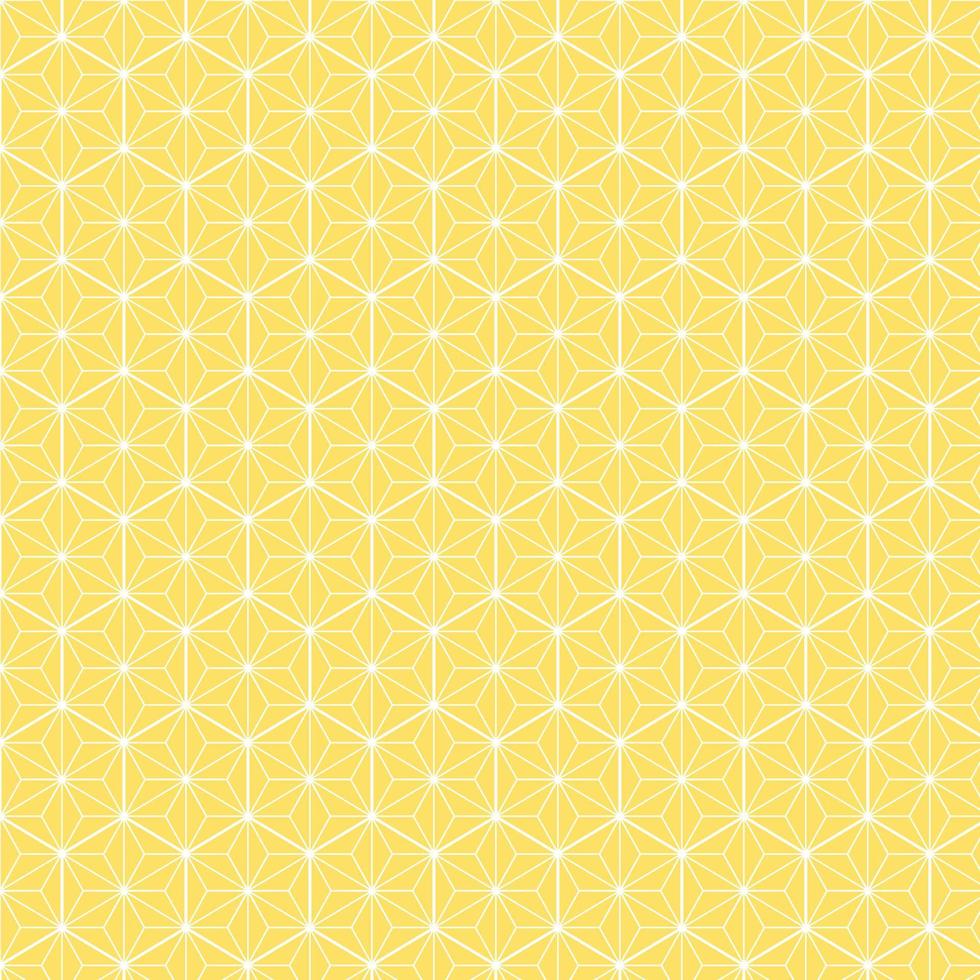 Abstract geometric seamless pattern with white lines on yellow background, ornament for wallpaper or backdrops vector