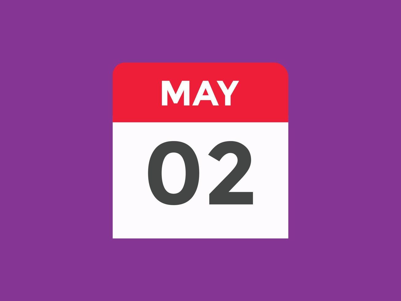 may 2 calendar reminder. 2nd may daily calendar icon template. Calendar 2nd  may icon Design template. Vector illustration 11085877 Vector Art at  Vecteezy