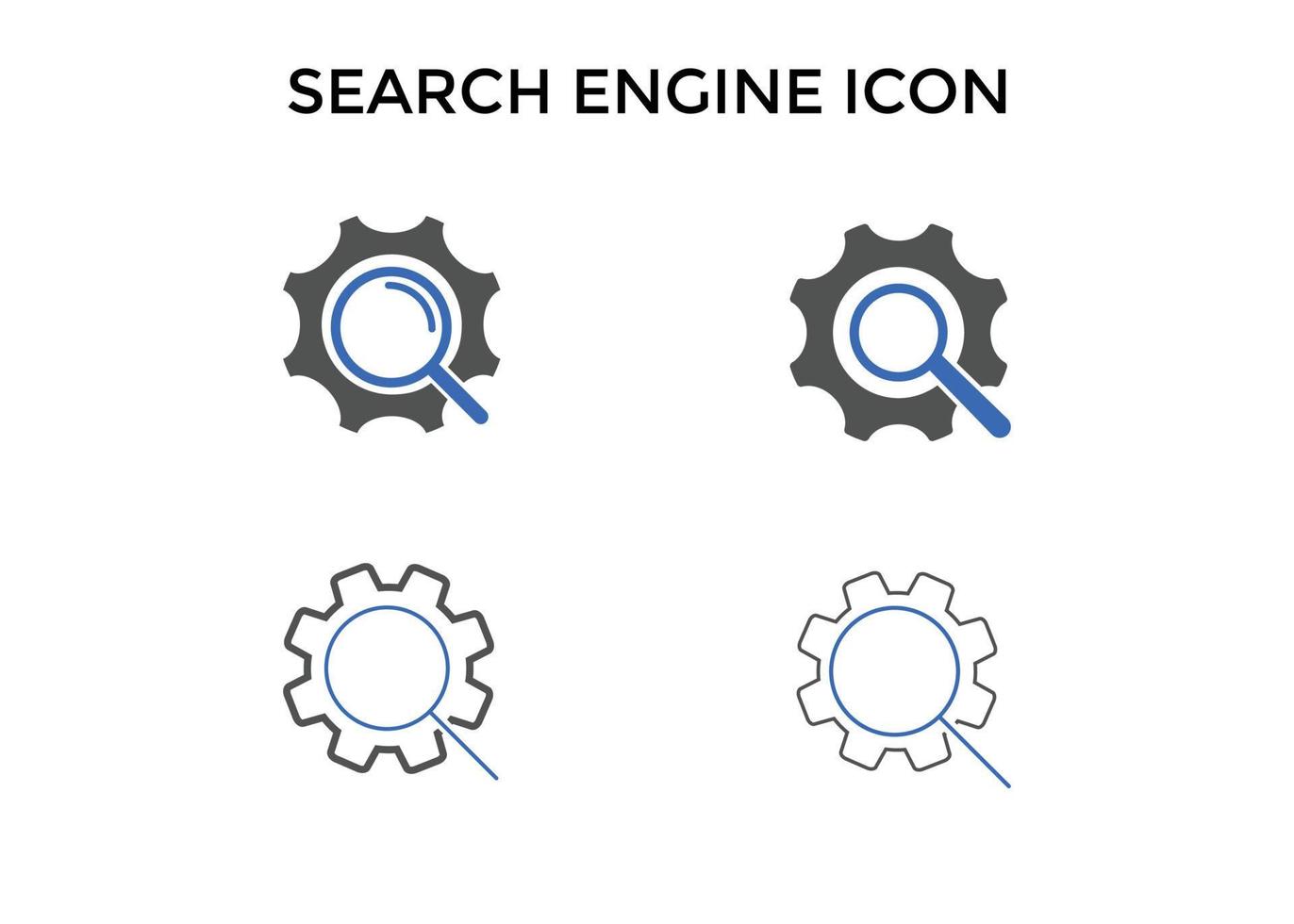 Search Engine Optimization icon set vector
