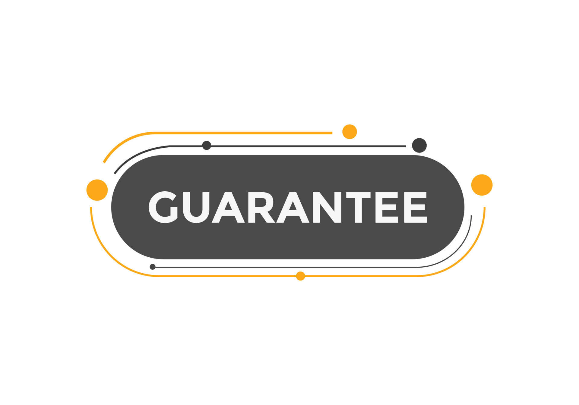 guarantee button. speech bubble. guarantee Colorful web banner. vector illustration. guarantee