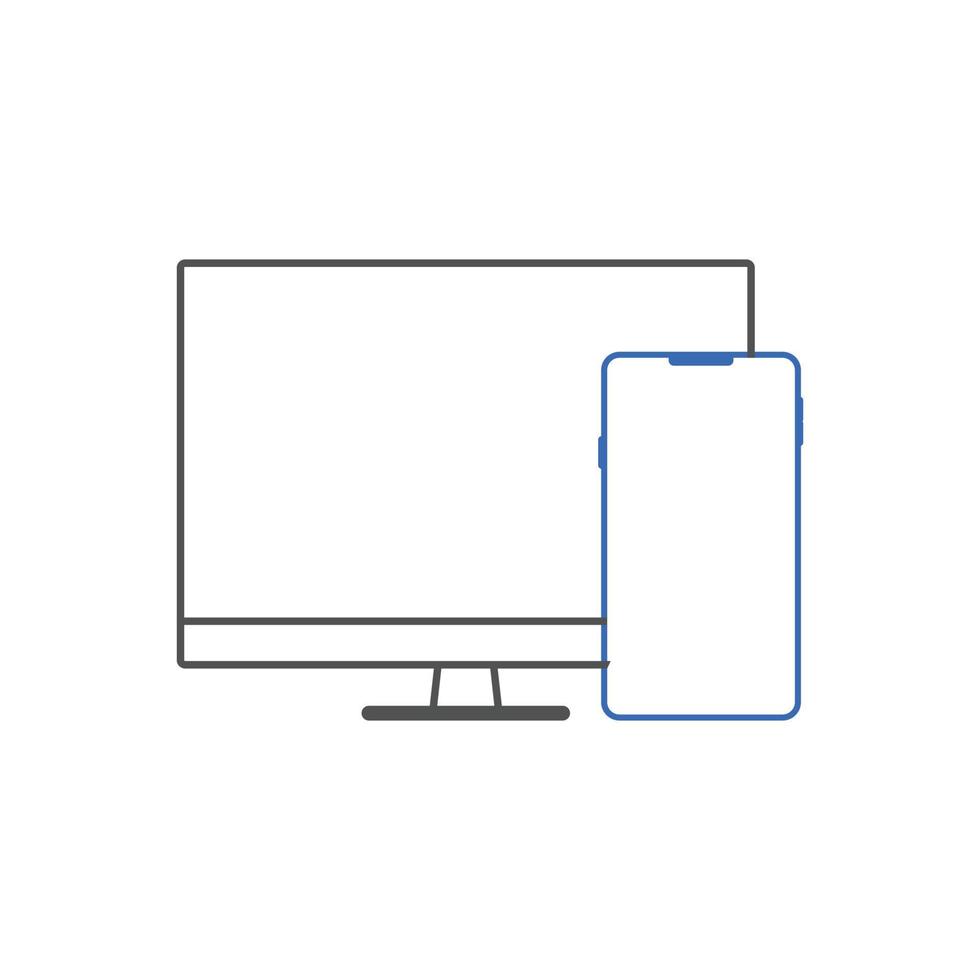 responsive web design icons vector