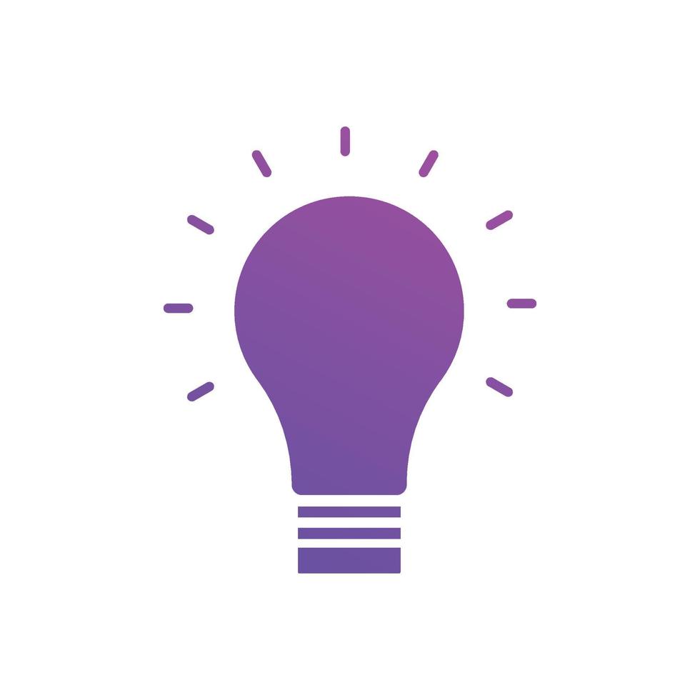 Creative idea icon vector illustrations. for SEO and websites. Light bulb, Solution, lamp icon