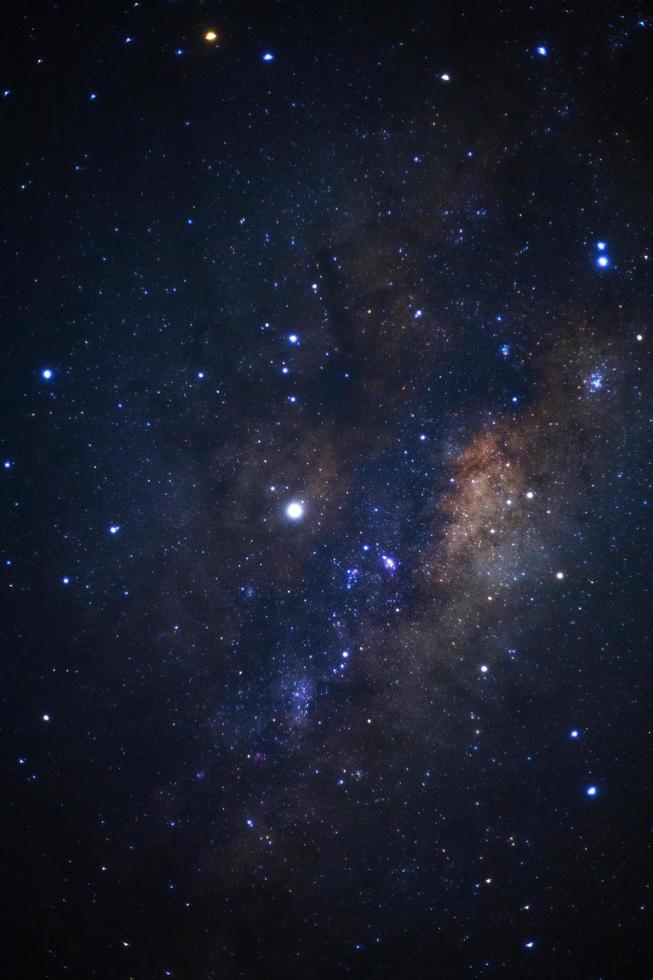 Milky way galaxy with stars and space dust in the universe photo