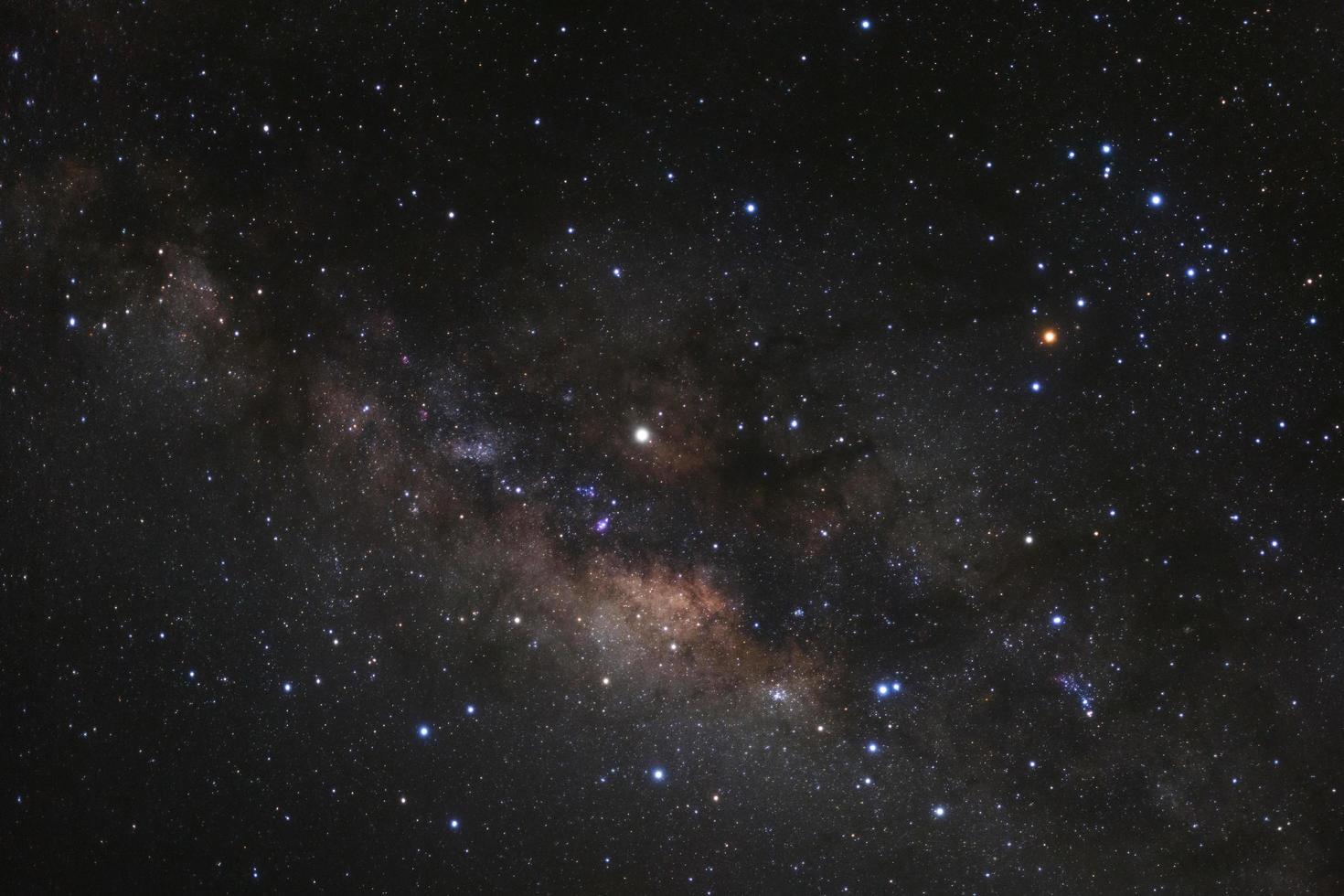 Milky way galaxy with stars and space dust in the universe photo