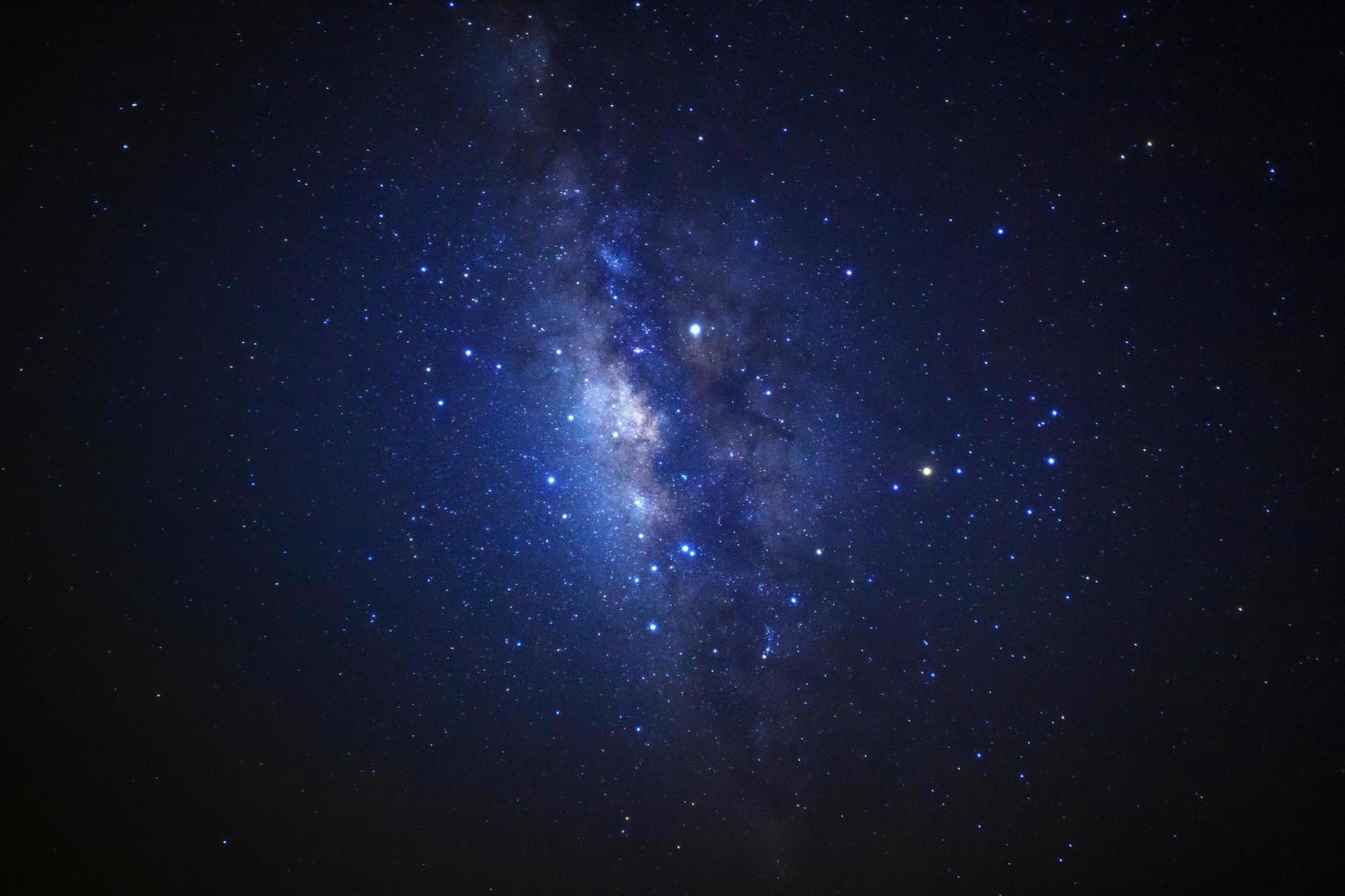 milky way galaxy with stars and space dust in the universe photo