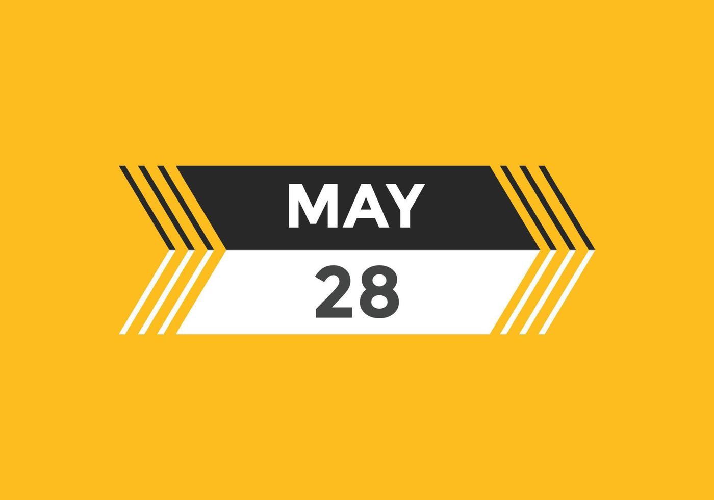 may 28 calendar reminder 28th may daily calendar icon template may 28 calendar reminder 28th may daily calendar icon template