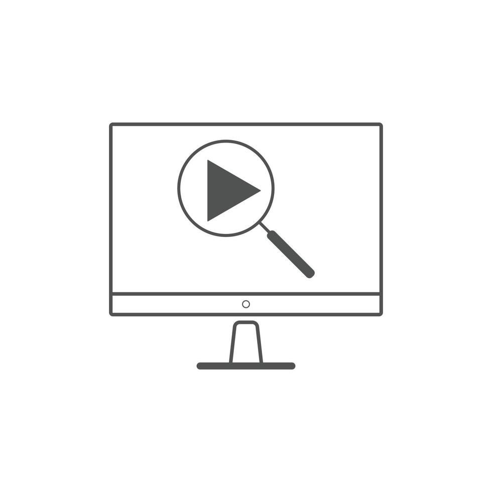 buscar ilustraciones vectoriales de iconos de vídeo. utilizado para seo o sitios web vector