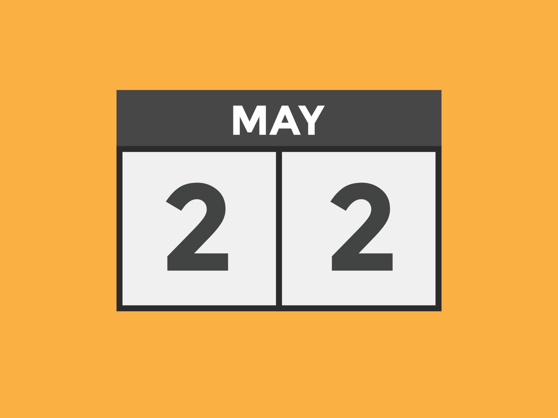 May 22 Calendar Reminder 22th May Daily Calendar Icon Template may-22-calendar-reminder-22th-may-daily-calendar-icon-template