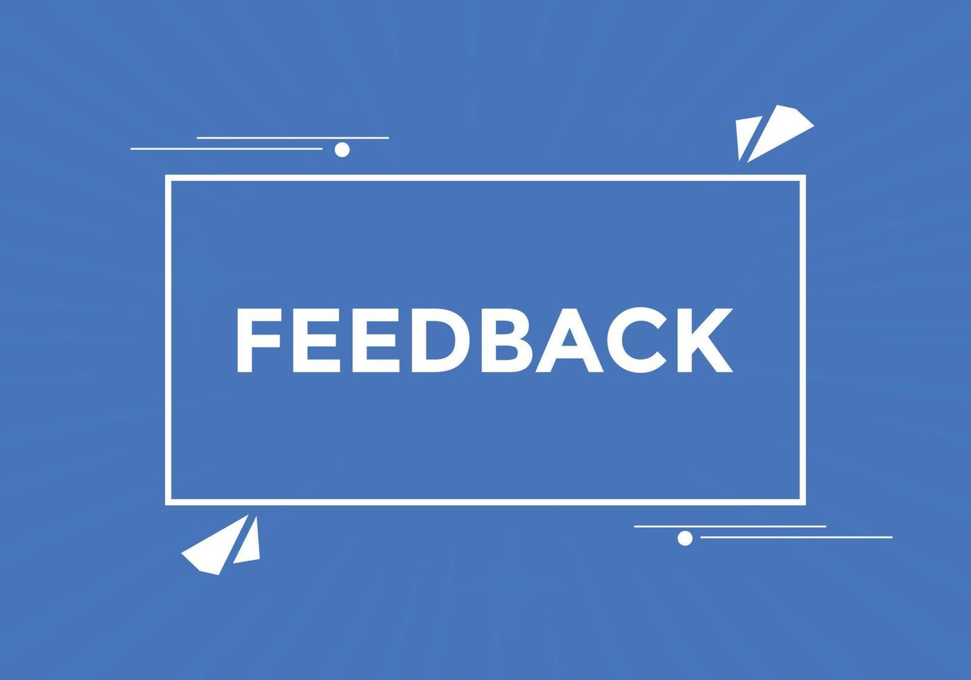feedback button. feedback speech bubble. Colorful web banner. vector illustration. feedback sign icon