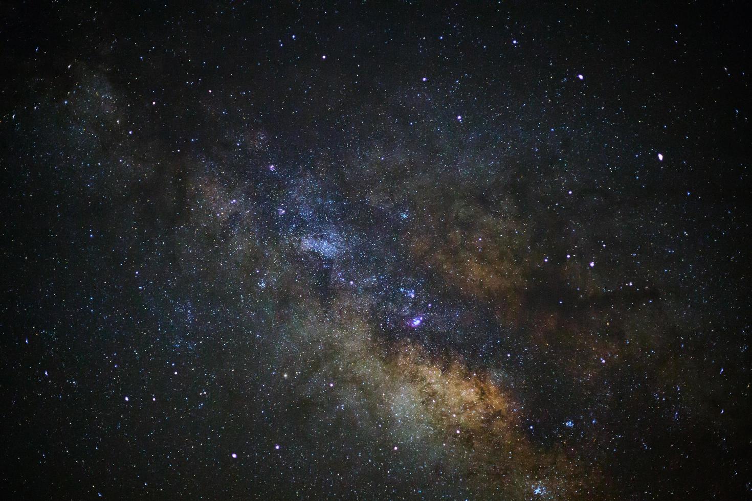 The center of the milky way galaxy,Long exposure photograph, with grain photo