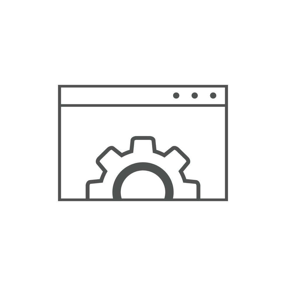 website optimization icons. website page development symbol icon. Concept for SEO and web design vector