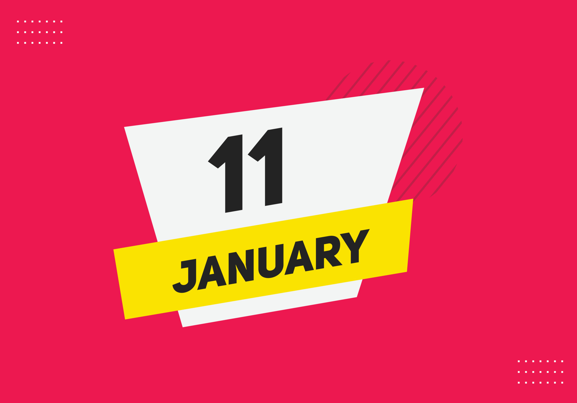 january 11 calendar reminder. 11th january daily calendar icon template. Calendar 11th january