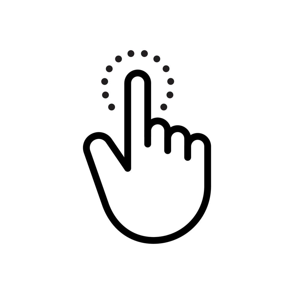 Finger touch screen gesture. vector