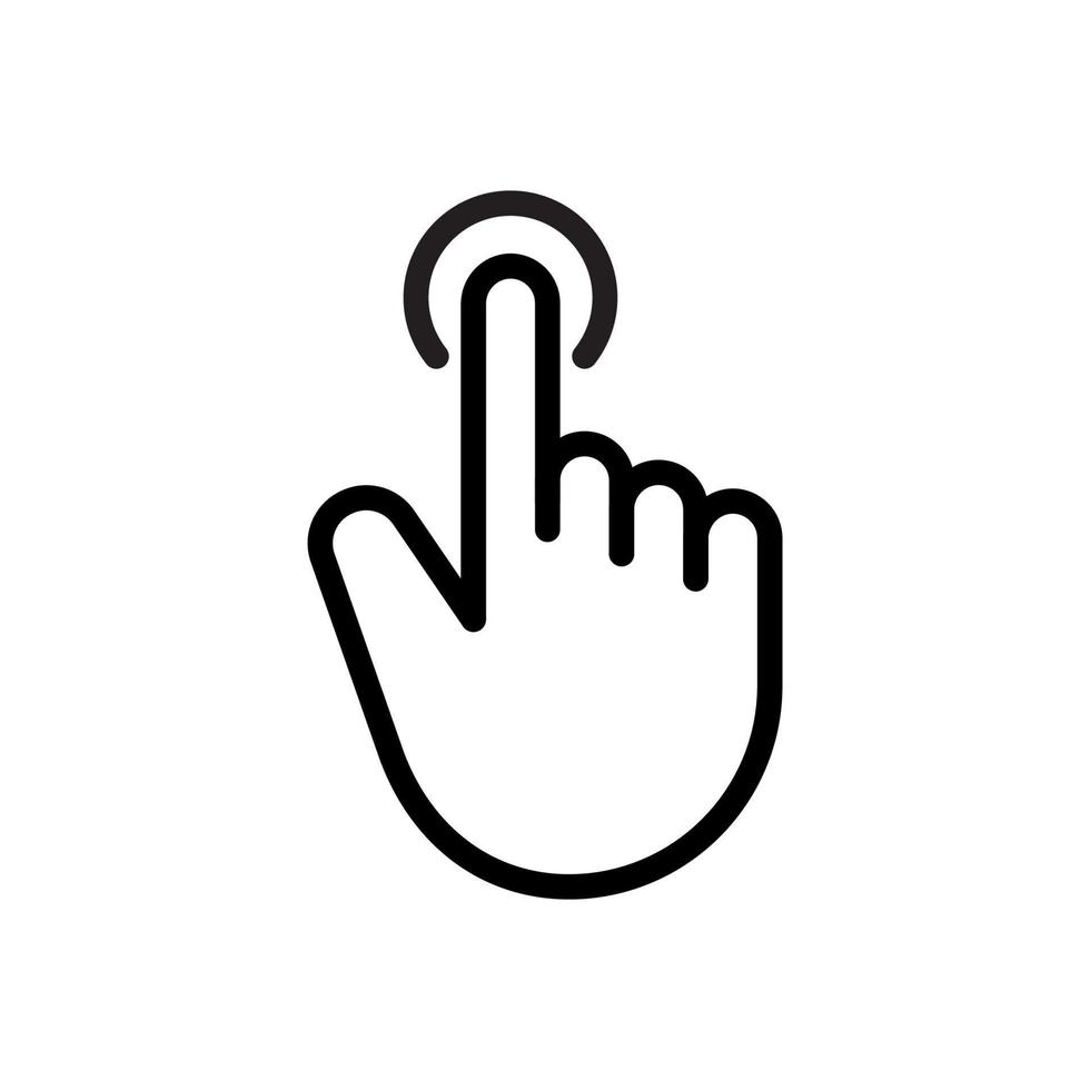 Finger touch screen gesture. vector