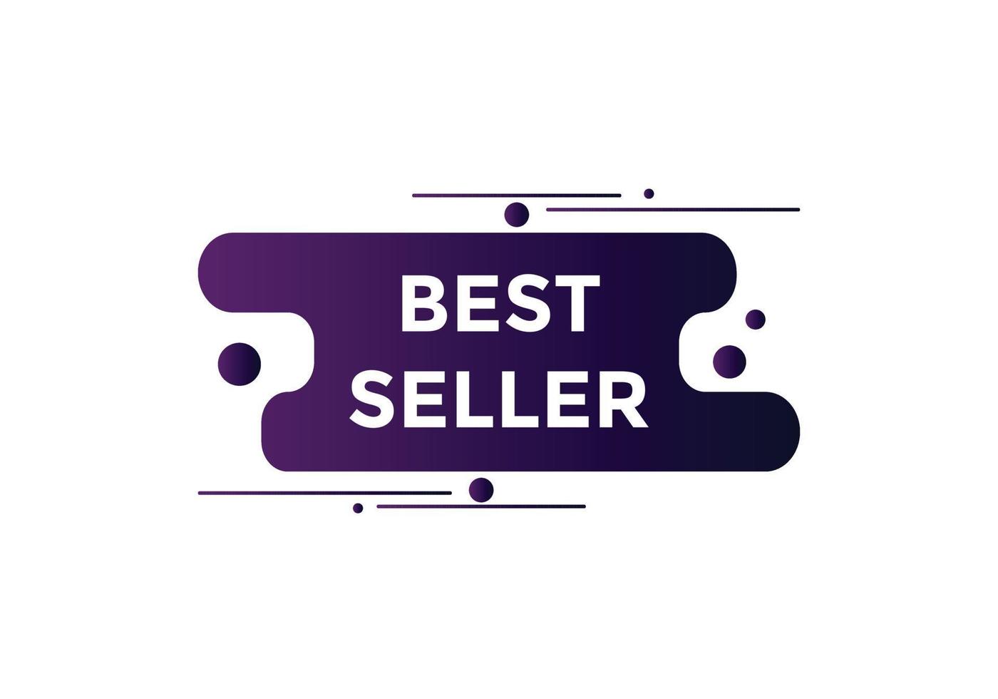 Best seller text button. speech bubble. Best seller Colorful web banner template. vector illustration