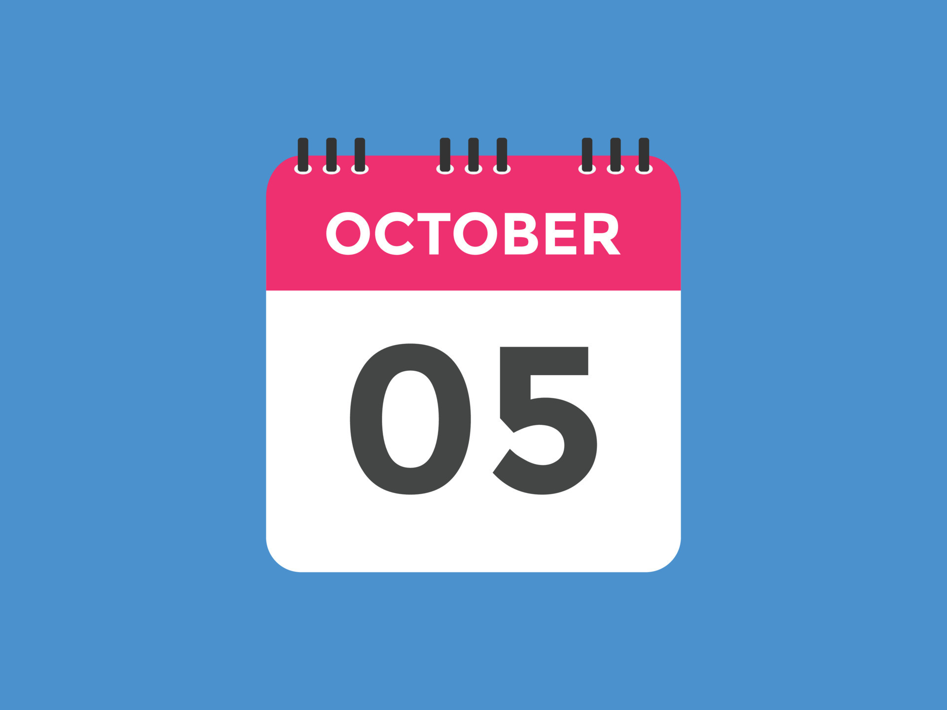 october 5 calendar reminder 5th october daily calendar icon template october 5 calendar reminder 5th october daily calendar icon template