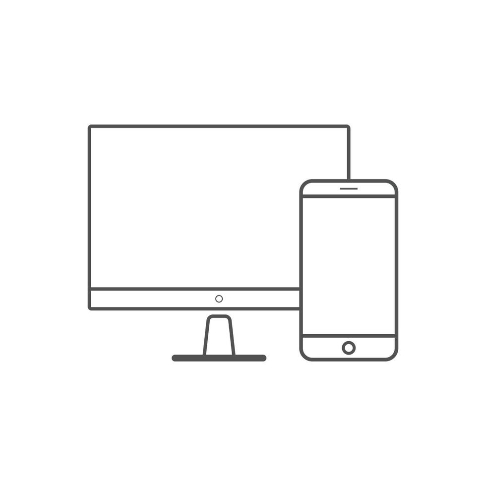 responsive web design icons vector