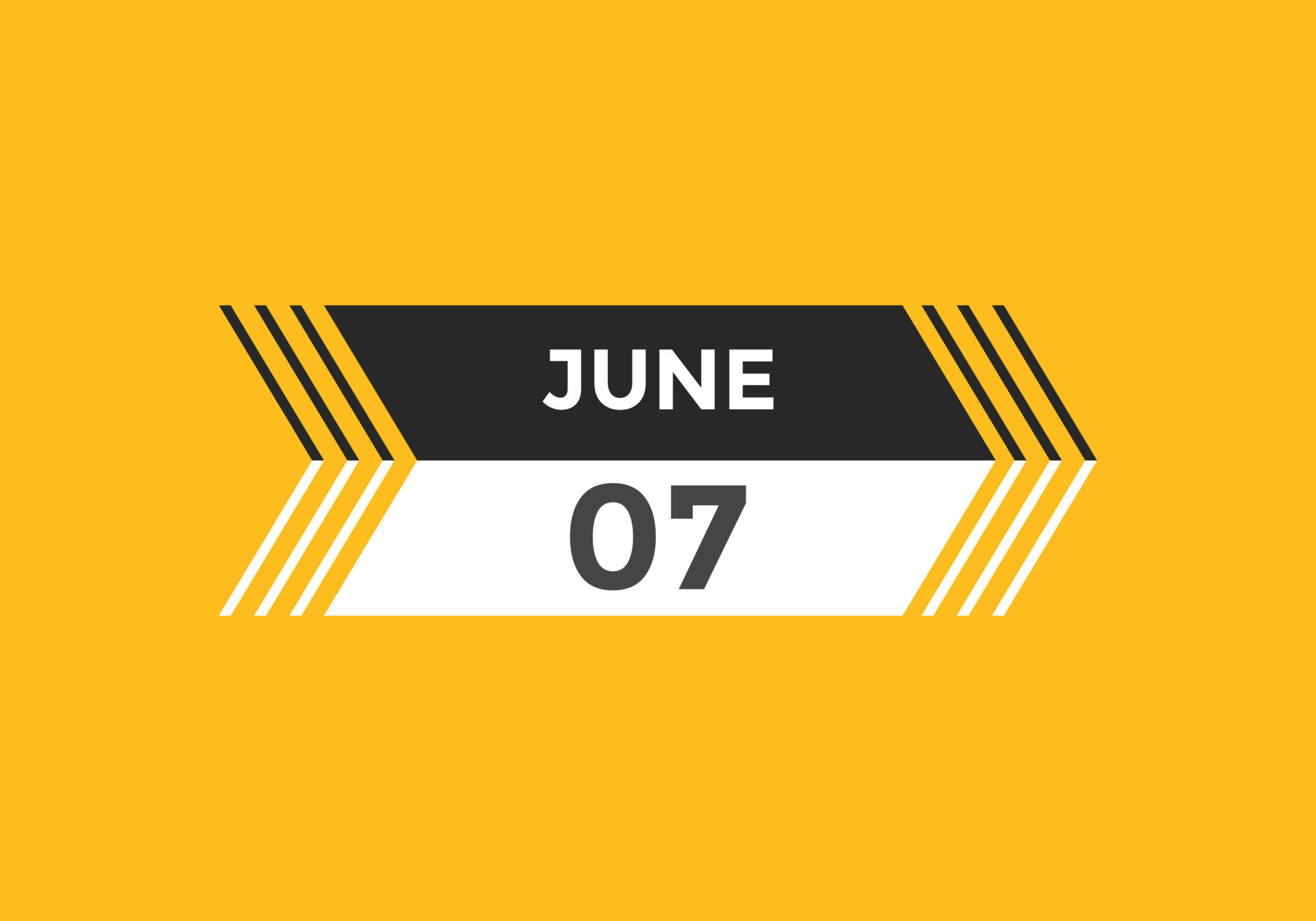 June 7 Calendar Reminder 7th June Daily Calendar Icon Template june-7-calendar-reminder-7th-june-daily-calendar-icon-template