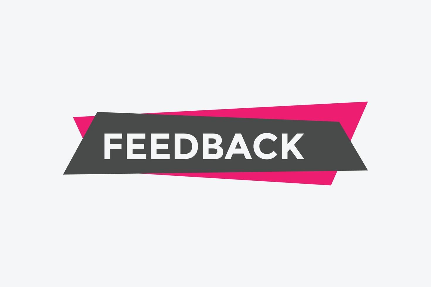 feedback button. feedback speech bubble. Colorful web banner. vector illustration. feedback sign icon