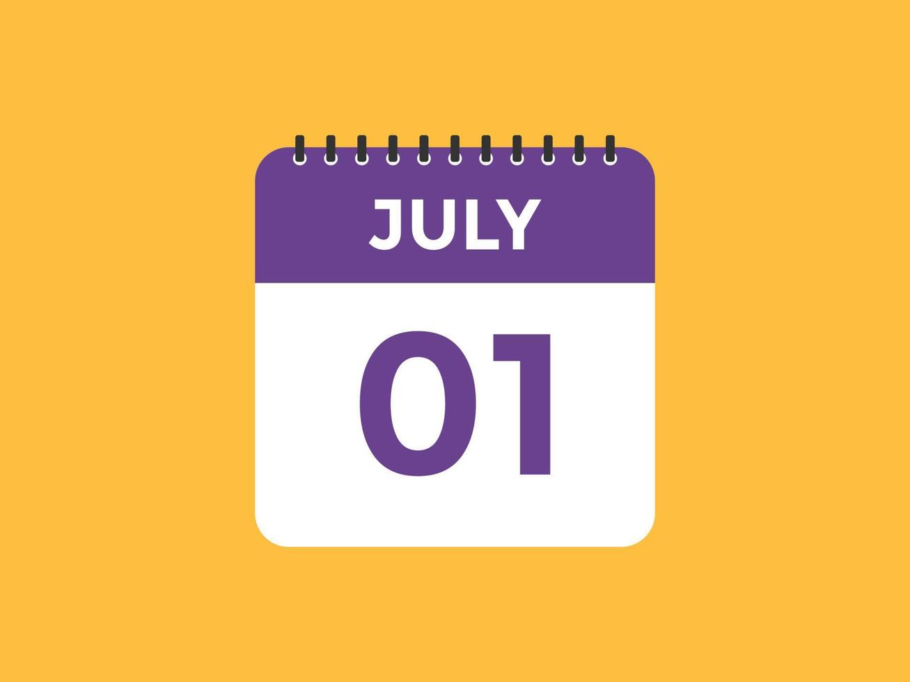 july 1 calendar reminder. 1st july daily calendar icon template. Calendar  1st july icon Design template. Vector illustration 11055767 Vector Art at  Vecteezy