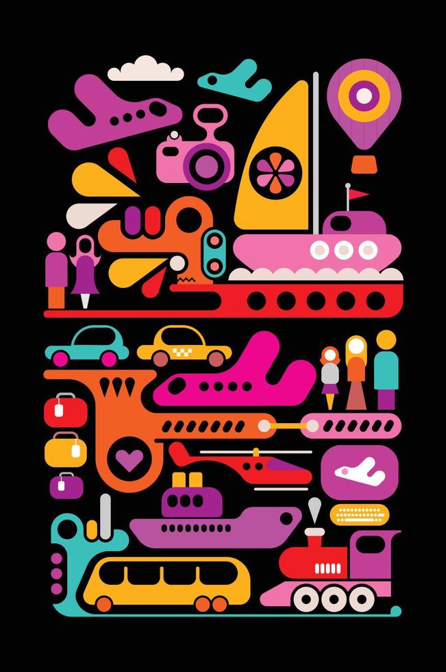 Travel And Transport vector