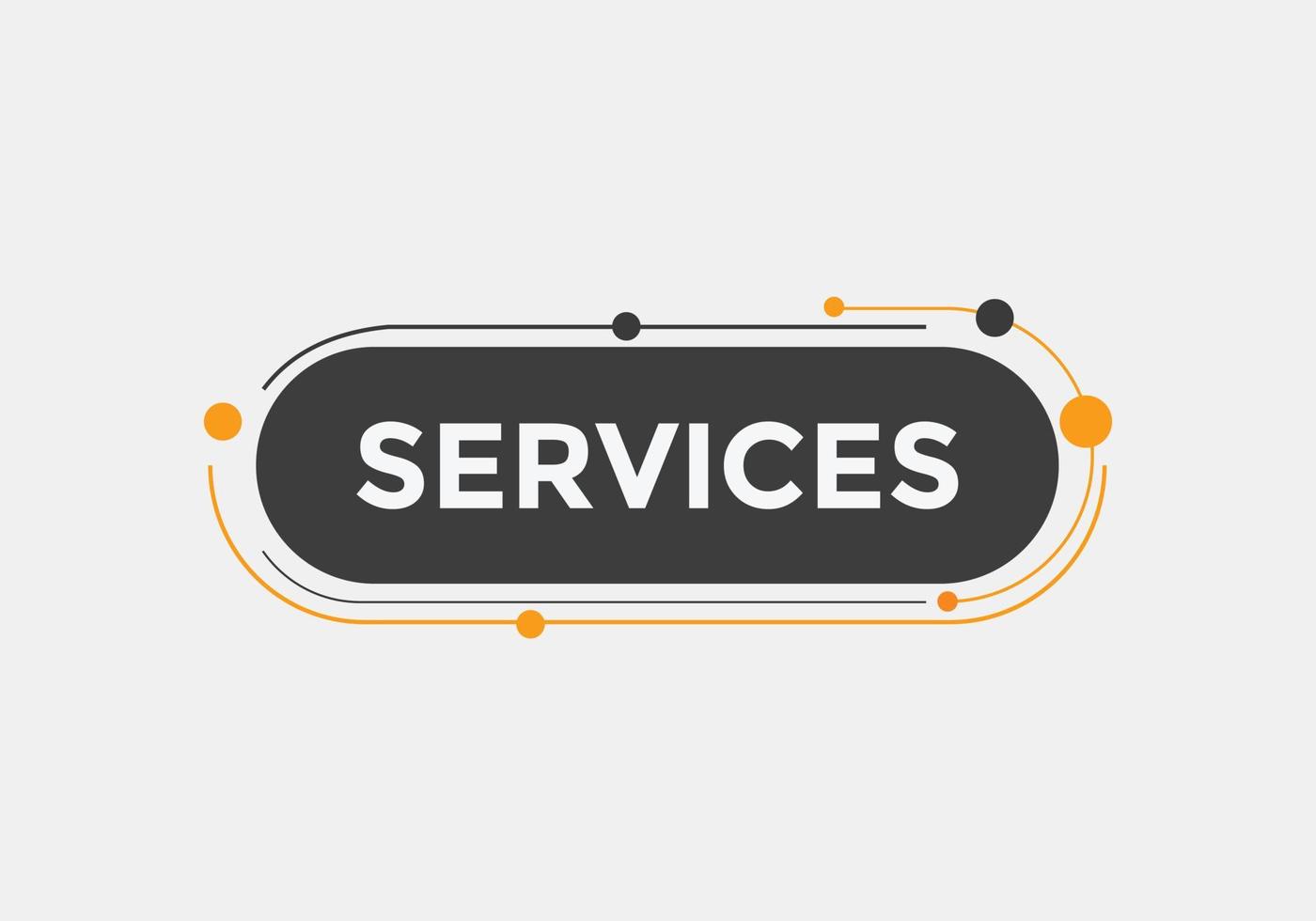 service text button. speech bubble. Best service Colorful web banner. vector illustration