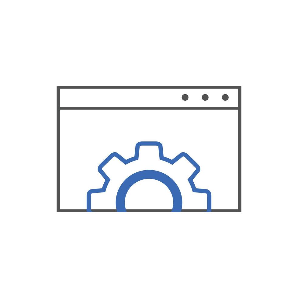 website optimization icons. website page development symbol line icon. Concept for SEO and web design vector