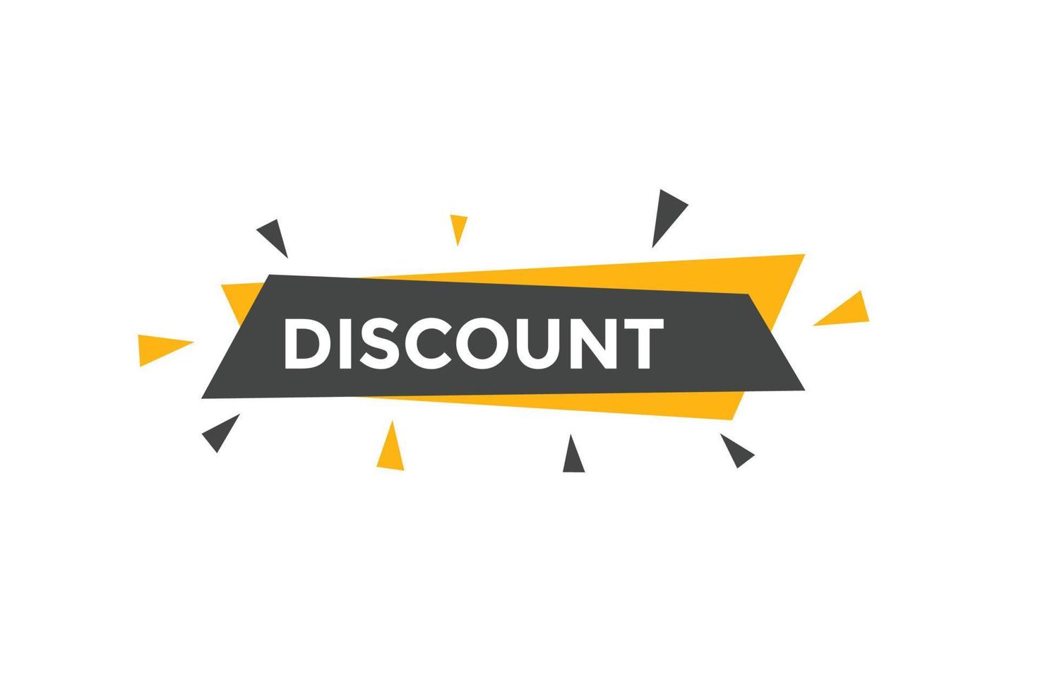 discount button. speech bubble. discount Colorful web banner. vector illustration