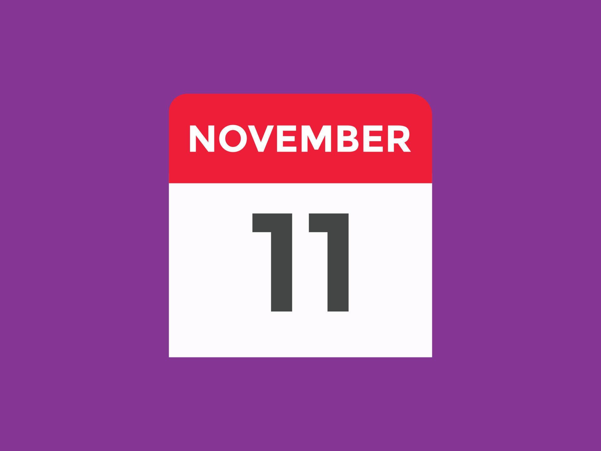 november 11 calendar reminder 11th november daily calendar icon