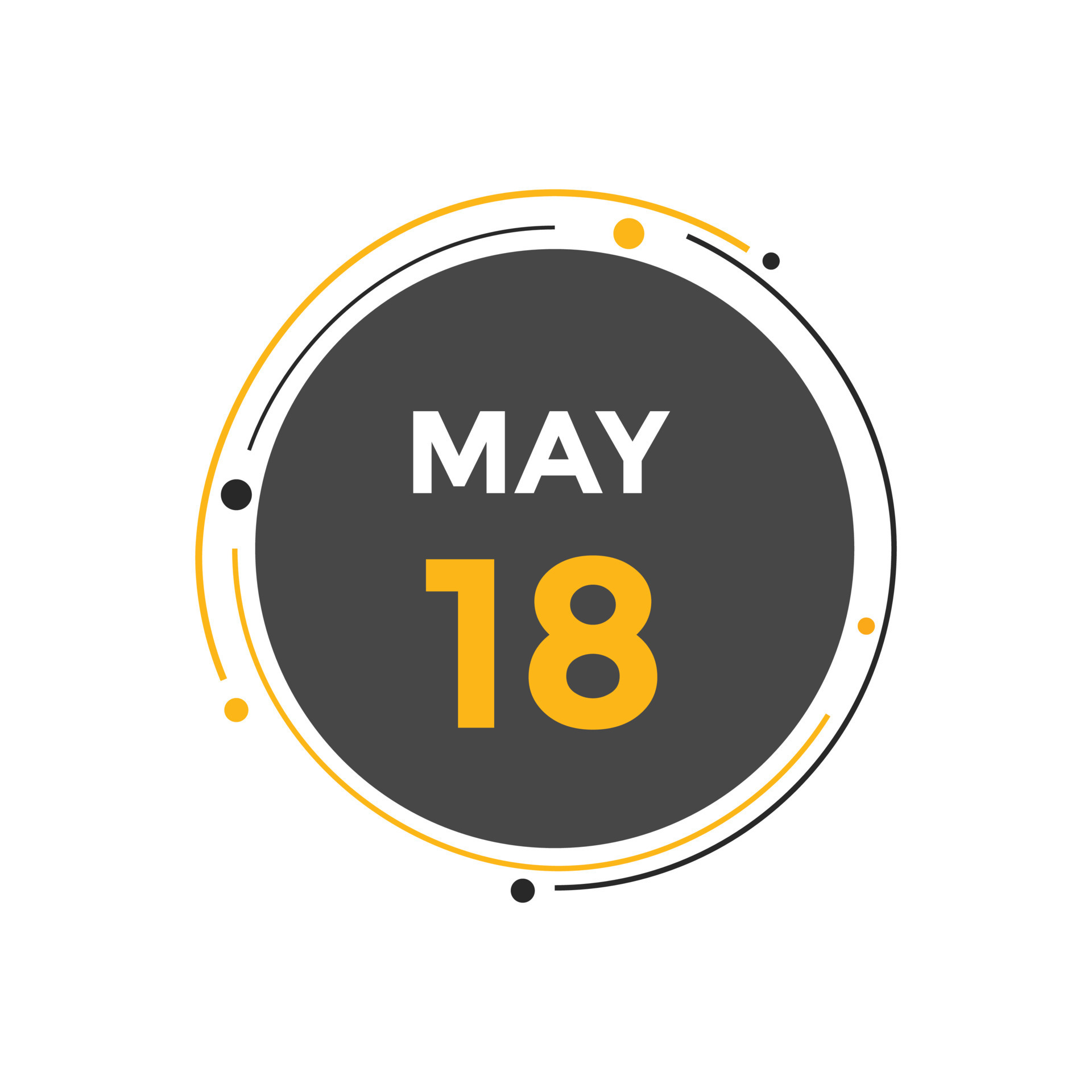May 18 Calendar Reminder 18th May Daily Calendar Icon Template may-18-calendar-reminder-18th-may-daily-calendar-icon-template