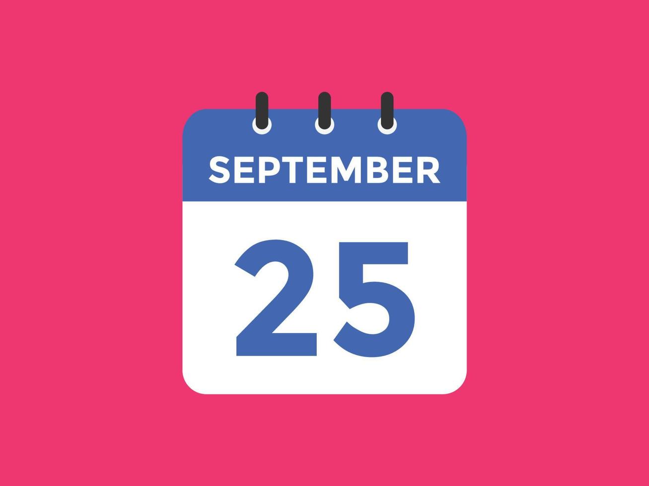September 25 Calendar Reminder 25th September Daily Calendar Icon september-25-calendar-reminder-25th-september-daily-calendar-icon