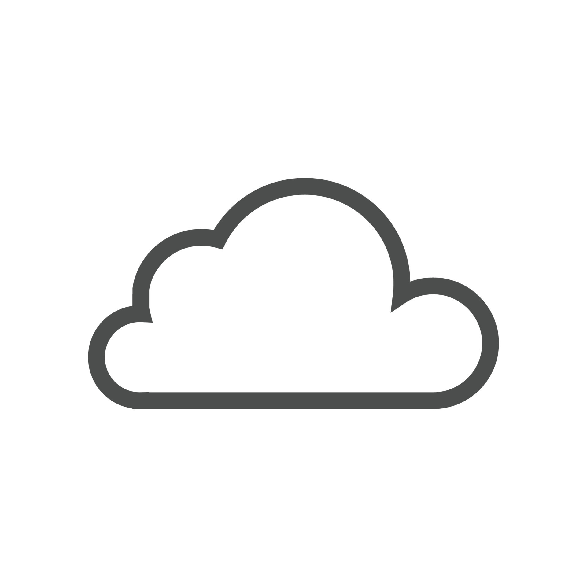 Cloud icon Vector illustration. Cloud symbol for SEO, site and