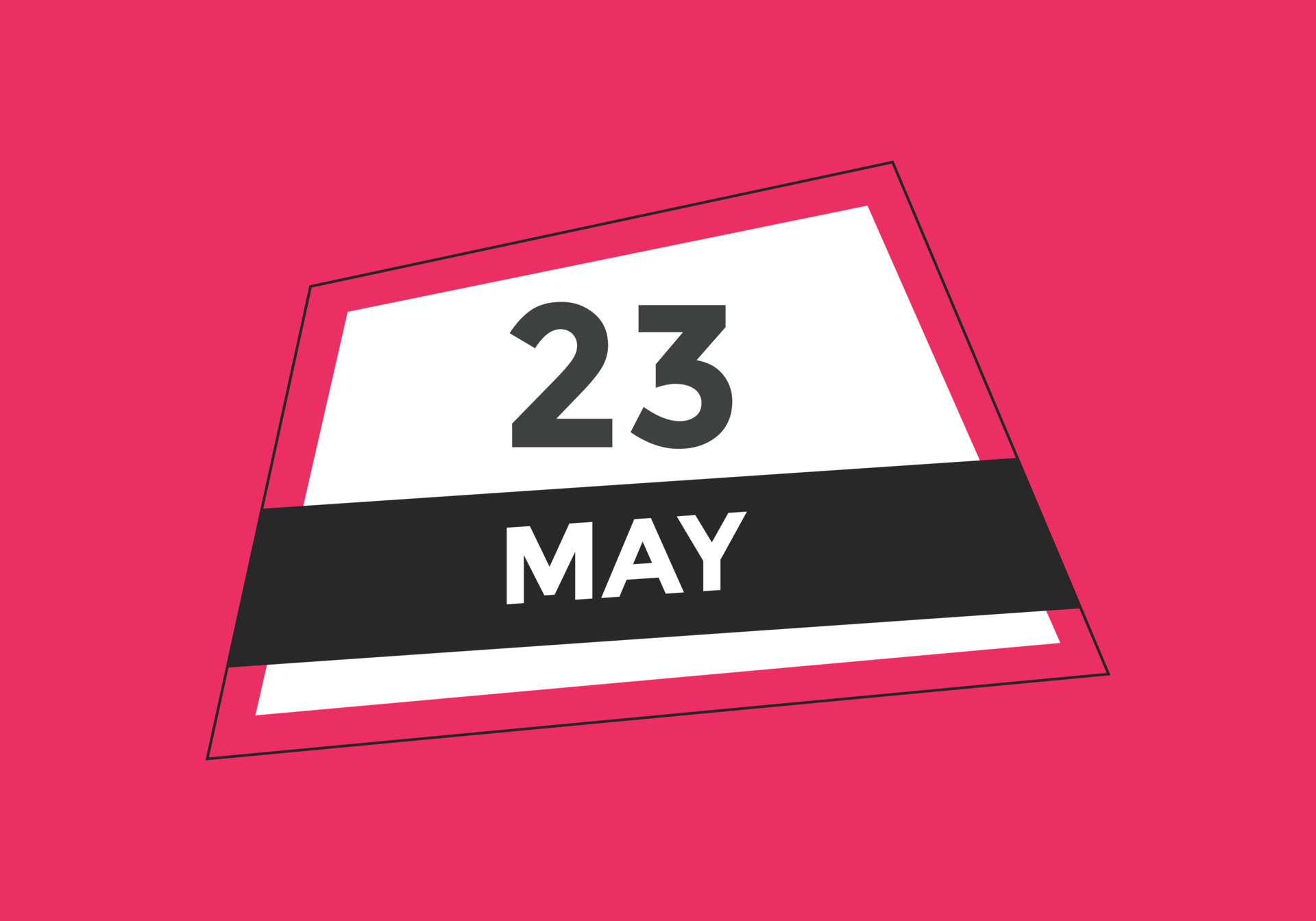 may 23 calendar reminder 23th may daily calendar icon template may 23 calendar reminder 23th may daily calendar icon template