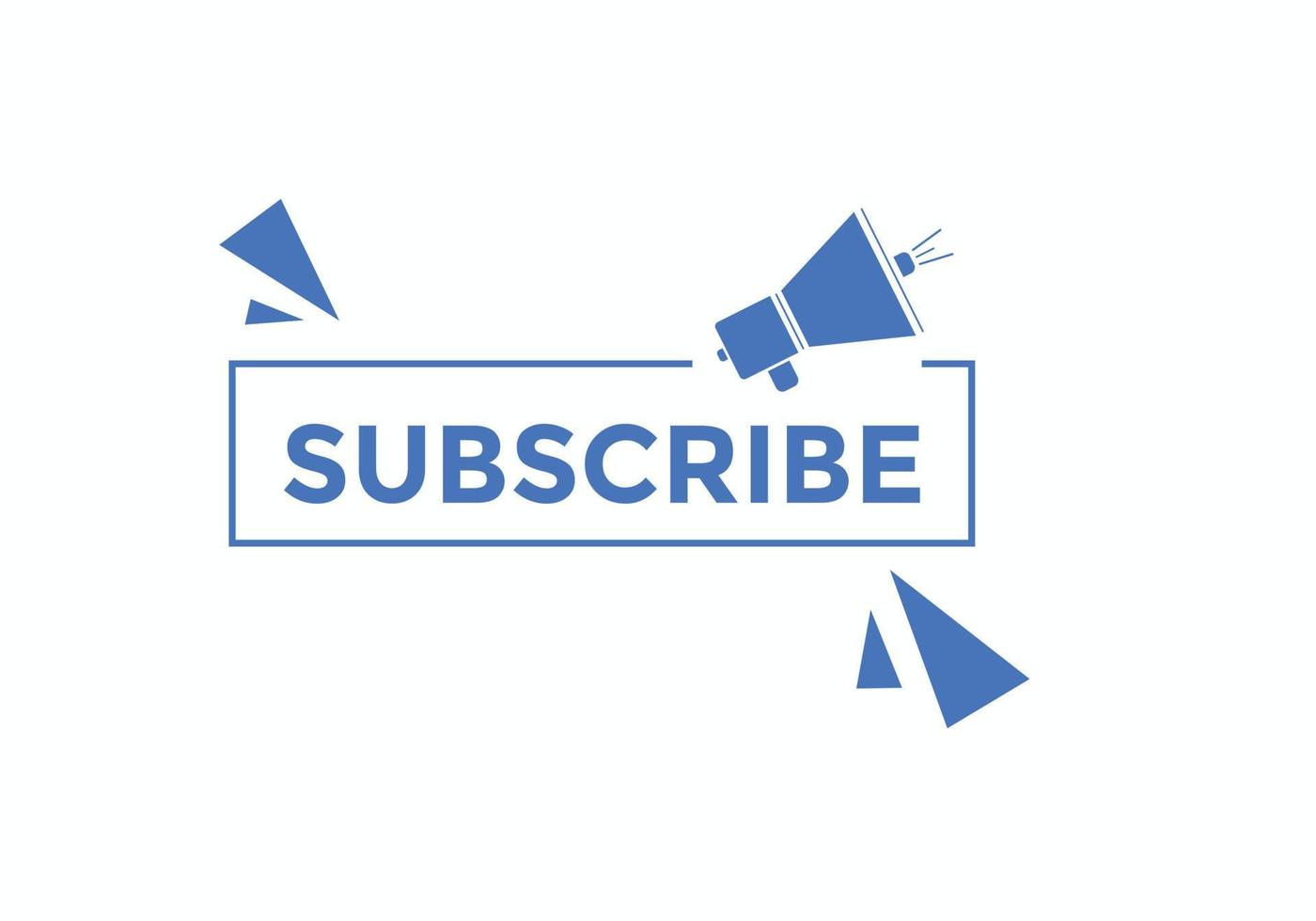 subscribe button. subscribe speech bubble. subscribe Colorful web banner. vector illustration. subscribe label sign template